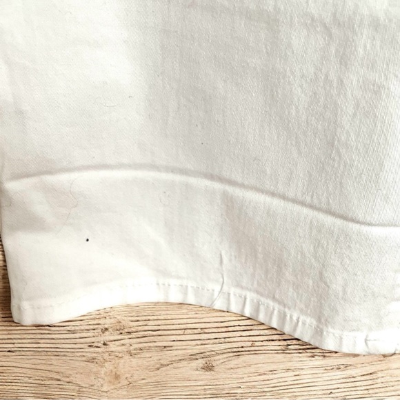 Faded Glory Cropped White Jean Pants  Women 16W Mid Rise Stretch NWOT - Picture 2 of 7